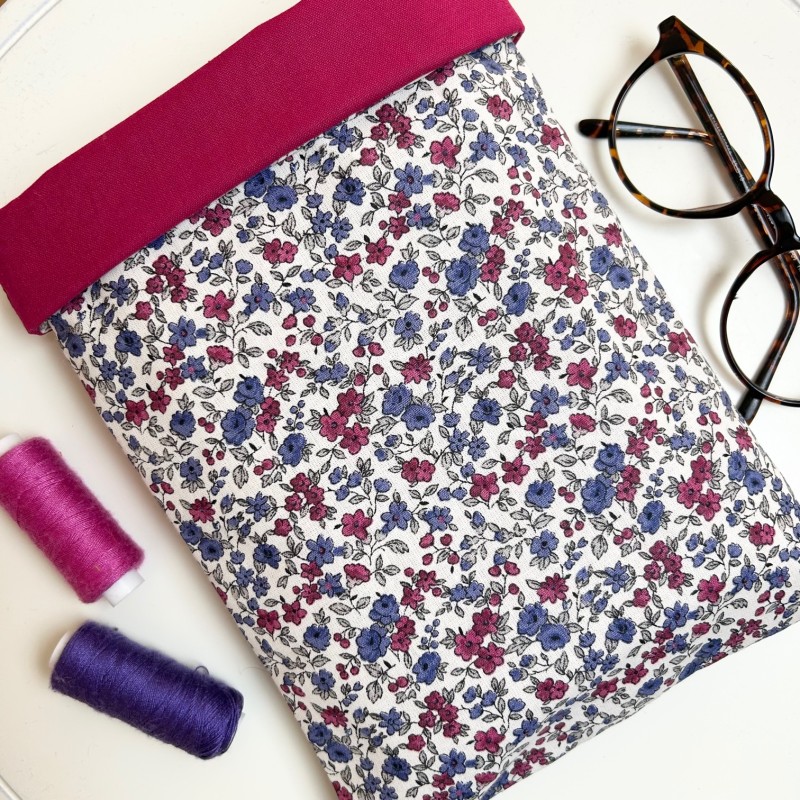 pochette à livre à fleurs