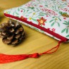 Pochette à livre de Noël zippée