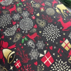 Pochette à livre de Noël zippée