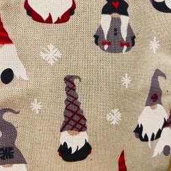 Pochette à livre avec zip - Lutins de Noël