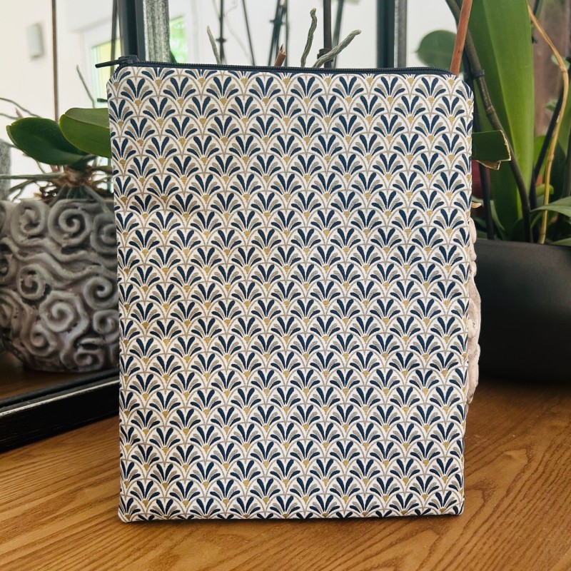 Pochette à livre avec zip - Eventails japonais Imperméable
