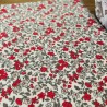 Pochette à livre imperméable avec zip - Petites fleurs rouges