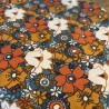 Pochette à livre avec zip - Fleurs Vintage