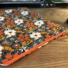 Pochette à livre avec zip - Fleurs Vintage