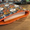 Pochette à livre avec zip - Fleurs Vintage