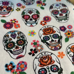 Pochette à livre avec zip - Halloween Mexicain
