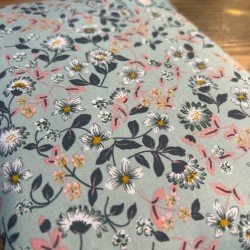 Pochette à liseuse avec zip petites fleurs