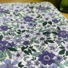 Pochette livre zippée fleurs de romantiques violettes Pochette livre zippée fleurs de romantiques violettes