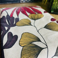 Pochette livre zippée plantes exotiques imperméable
