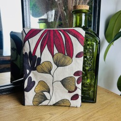 Pochette livre zippée plantes exotiques imperméable