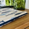 Pochette à livre zippée - sardines bleues